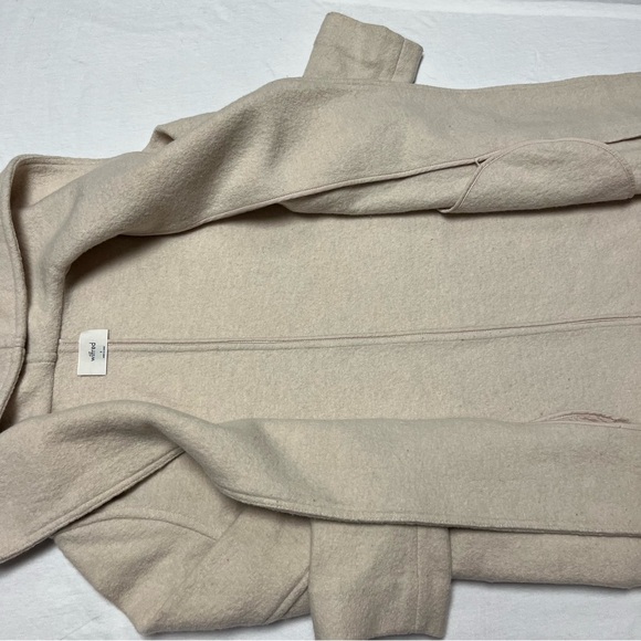 Aritzia Wilfred hooded wool coat cream color - Picture 10 of 14